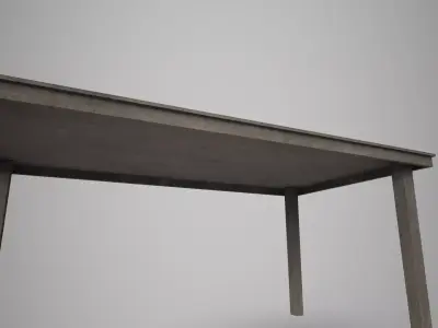 Table Low-poly 3D model