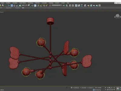 Egon Chandelier Low-poly 3D model