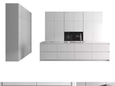 Kitchen set 04 3D model