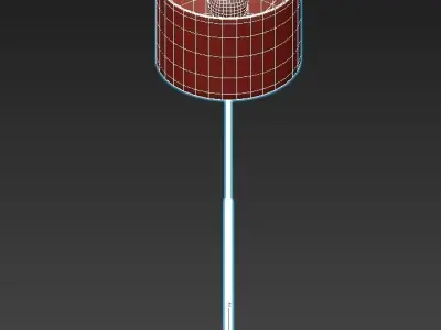 AVENUE floor lamp with shade 3D model