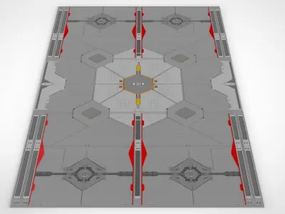 sci-fi Architectural element 14 3D model