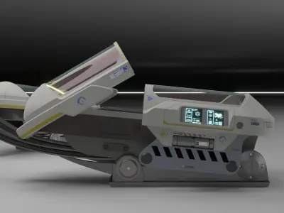 Sci Fi Cryo and Med Pods 3D Model Pack