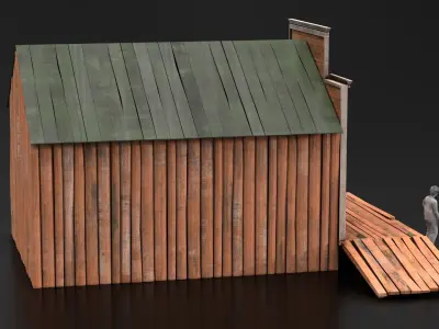 West Wild Home 02 Low-poly 3D model