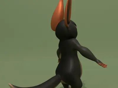 Cartoon Fantasy Squirrel 3D model