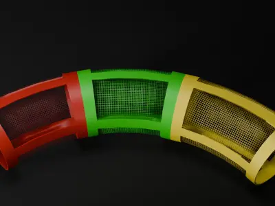 Low Poly Modular Parkour Kit Low-poly 3D model