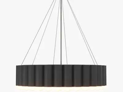 Carousel Chandelier PBR 3D model