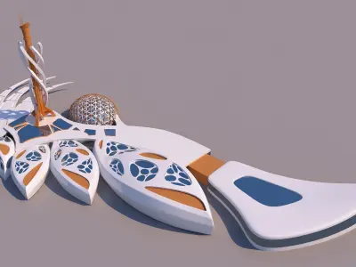 0093 - Organic Building 3D model