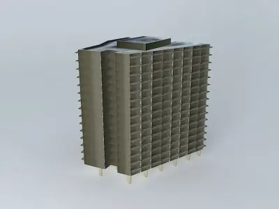 Itatiaia - Architect Oscar Niemeyer 3D model