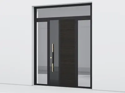 Aluminium door 106 3D model