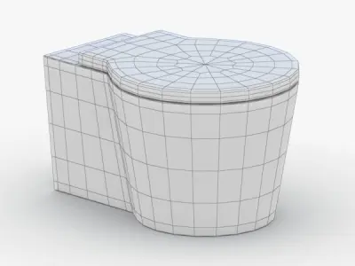 1540 - Toilet Low-poly 3D model