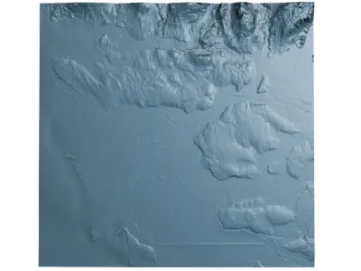 Vancouver with Terrain  3D model