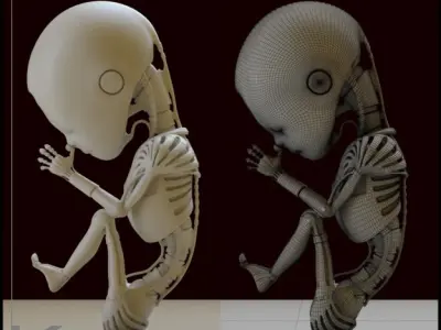 Robot 01 embryo 3D print model