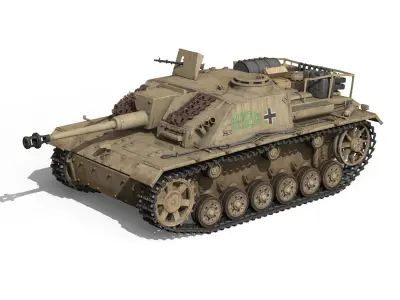 StuG III - Ausf G - 1024 - Early Production 3D model