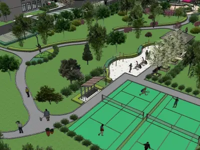 Landscape 3d park 3D model