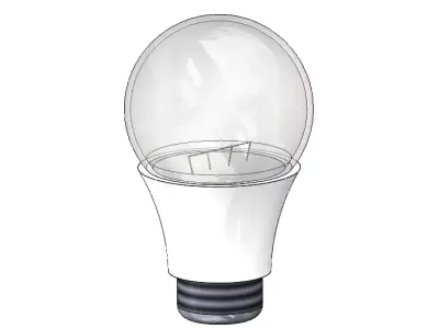 Light bulb 3D model 36