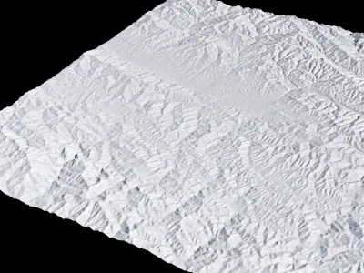 Ankang China City Landscape 3D Model 3D model