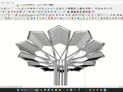 Shading pargola 3d model 3D model