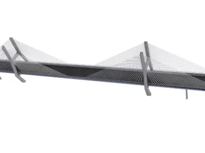 Nanpu Bridge 3D model