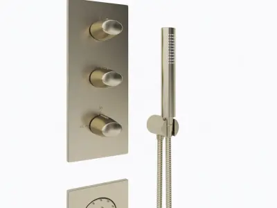 Shower systems Armani Roca Set 1 3D model