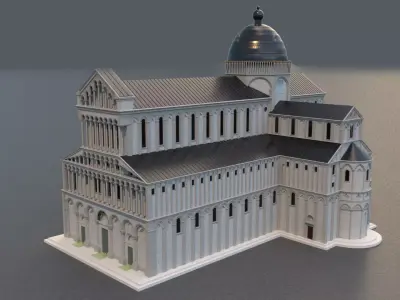 Cathedral church 3D model