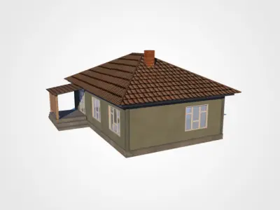 One Floor House 3D model