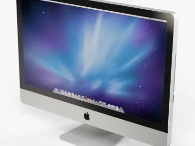Apple IMac 27 low-poly Low-poly 3D model