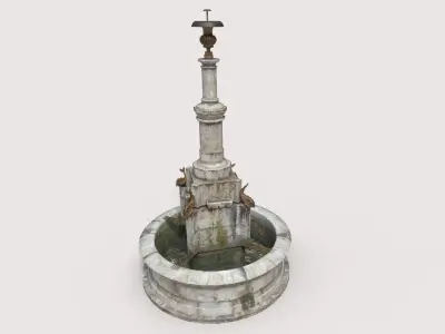 Ancient Public Fountain 3D model