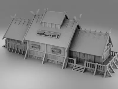 House Viking farmer 3D print model