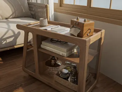 Luxe Serene Work and Rest Studio Sketchup 3D Model  3D model