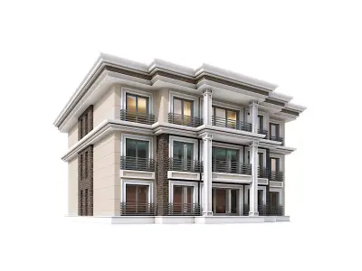 Modern Residential Building 20 3D model