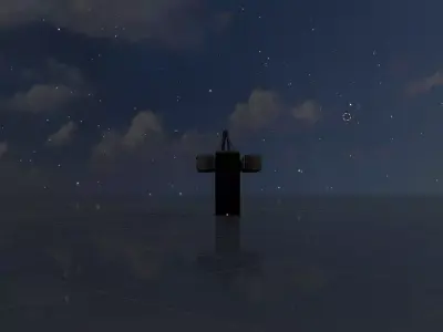 Railway Crossing Barrier 8 m with protective grid closed  Low-poly 3D model