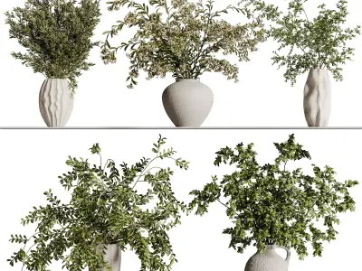 Collaction Plants Bouquet 27 3D model