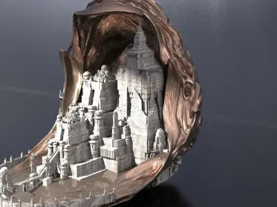 Easter Egg Hidden City 3 designs  3D model