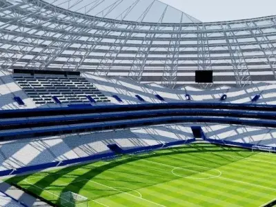 Cosmos Arena - Samara Russia 3D model