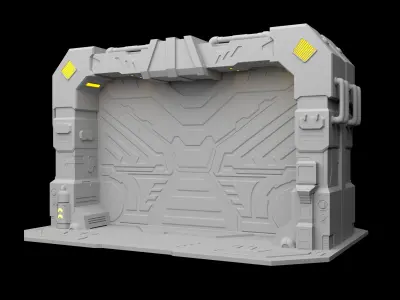 Door Sci-Fi 3D model