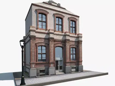 Apartment House 131 Low-poly 3D model