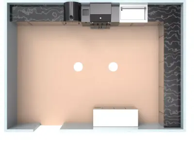 OUT DOOR KITCHEN 87  -BBQ 3D model