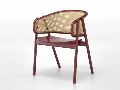 Cane Armchair 3D model