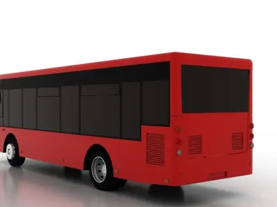 Bus Bogdan A50110 PL Low Low-poly 3D model