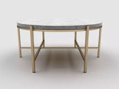Sunpan Coffee Table - Round Low-poly 3D model