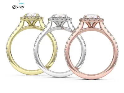 Jewelry 3D Rendering Scene Setup For 3ds Max and V-Ray Next 3D model