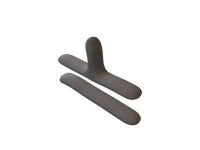 Suzhou Numerals Seven V1 001 Low-poly 3D model