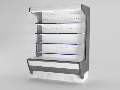Display Cabinet 3D Model Low-poly 3D model