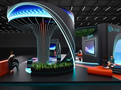 Booth design 4 3D model
