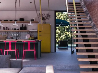 Woods Cabin Loft  3D model