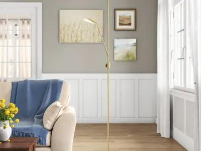 Horace LED Uplighter Floor Light Lamp - 4 Colour 3D model