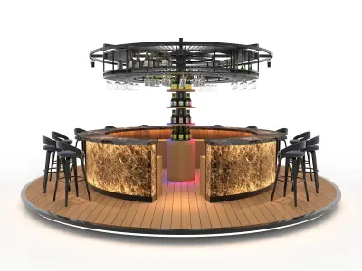 Circural Bar 01 3D model