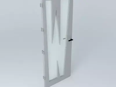 3D grey door Free 3D model