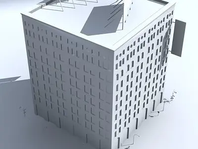 Low Poly City Block 22 Low-poly 3D model