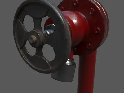 water pipe  Low-poly 3D model